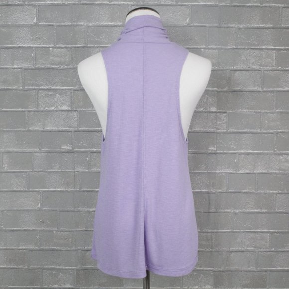 Free People Topanga Lilac Sleeveless Turtleneck Top S - Picture 7 of 15
